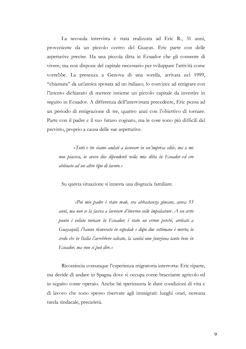 Anteprima della tesi: Caratteristiche dell’immigrazione ecuadoriana a Genova all’inizio del Terzo Millennio, Pagina 6