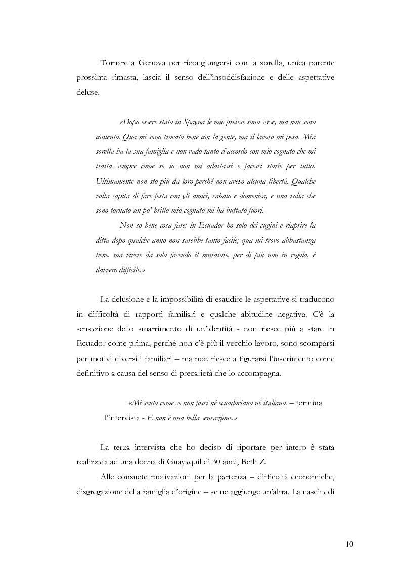 Anteprima della tesi: Caratteristiche dell’immigrazione ecuadoriana a Genova all’inizio del Terzo Millennio, Pagina 7