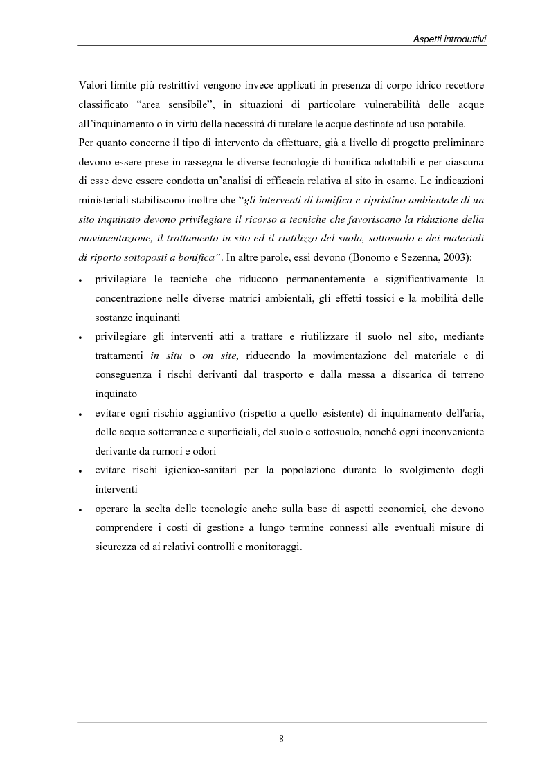 Anteprima della tesi: Analisi dei costi di bonifica dei suoli. Studio sui casi della Provincia di Milano, Pagina 8