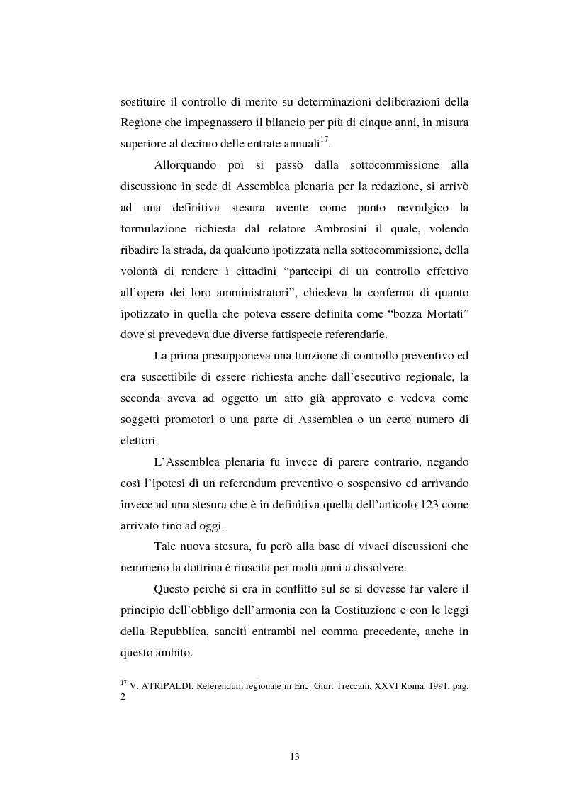 Anteprima della tesi: Il referendum nell'ordinamento regionale, Pagina 11