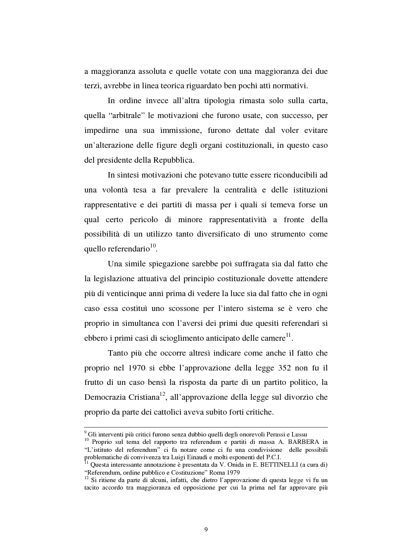 Anteprima della tesi: Il referendum nell'ordinamento regionale, Pagina 7
