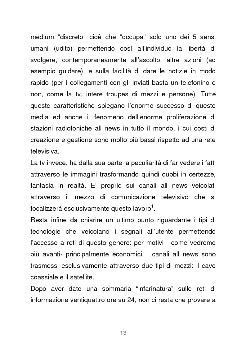 Anteprima della tesi: Le reti televisive all news - un nuovo modello per l'informazione italiana. Il caso Sky TG24, Pagina 10