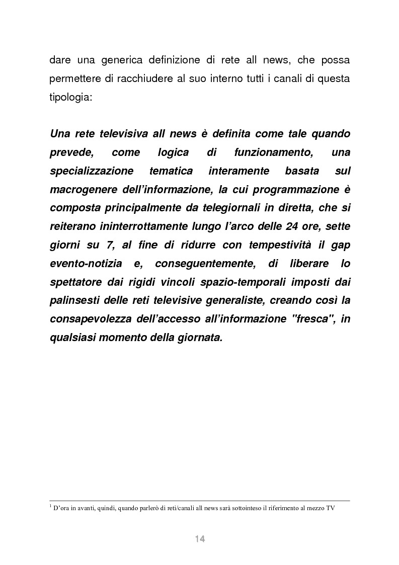 Anteprima della tesi: Le reti televisive all news - un nuovo modello per l'informazione italiana. Il caso Sky TG24, Pagina 11