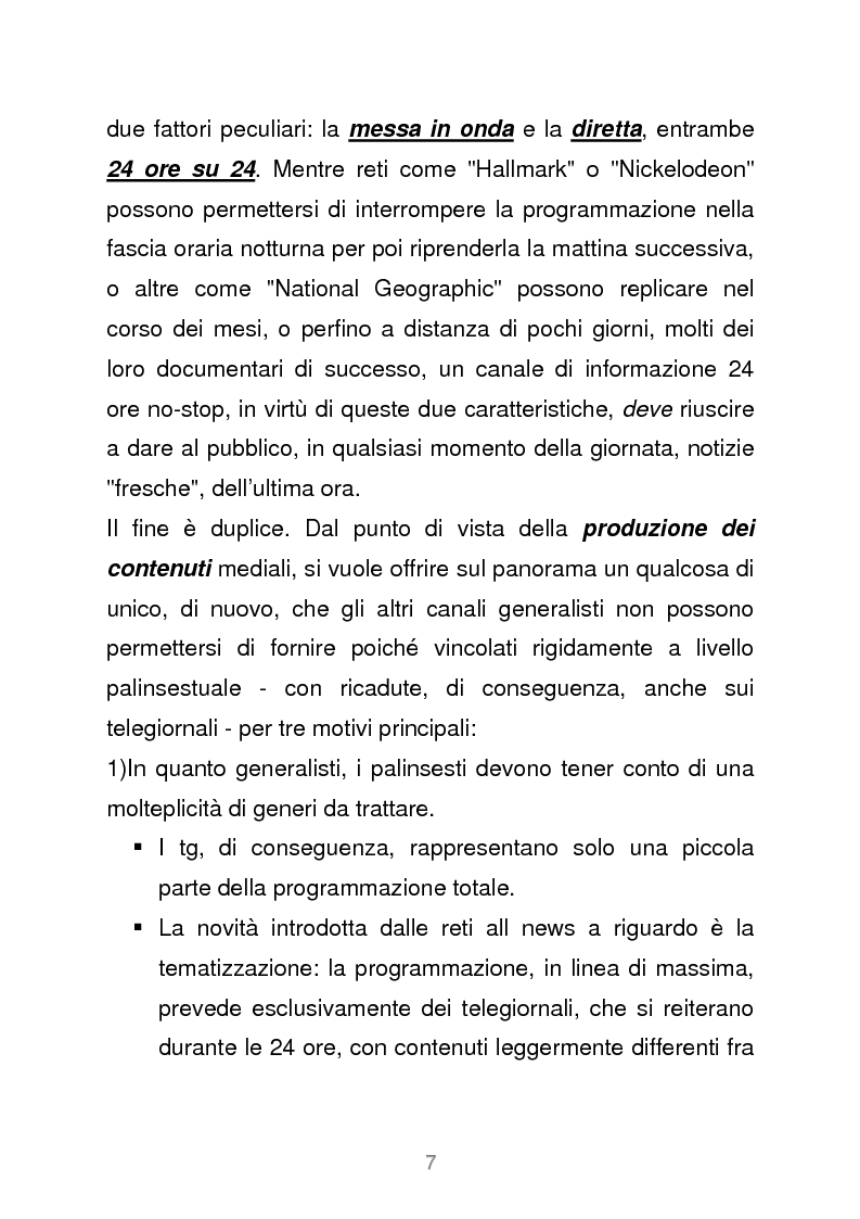 Anteprima della tesi: Le reti televisive all news - un nuovo modello per l'informazione italiana. Il caso Sky TG24, Pagina 4