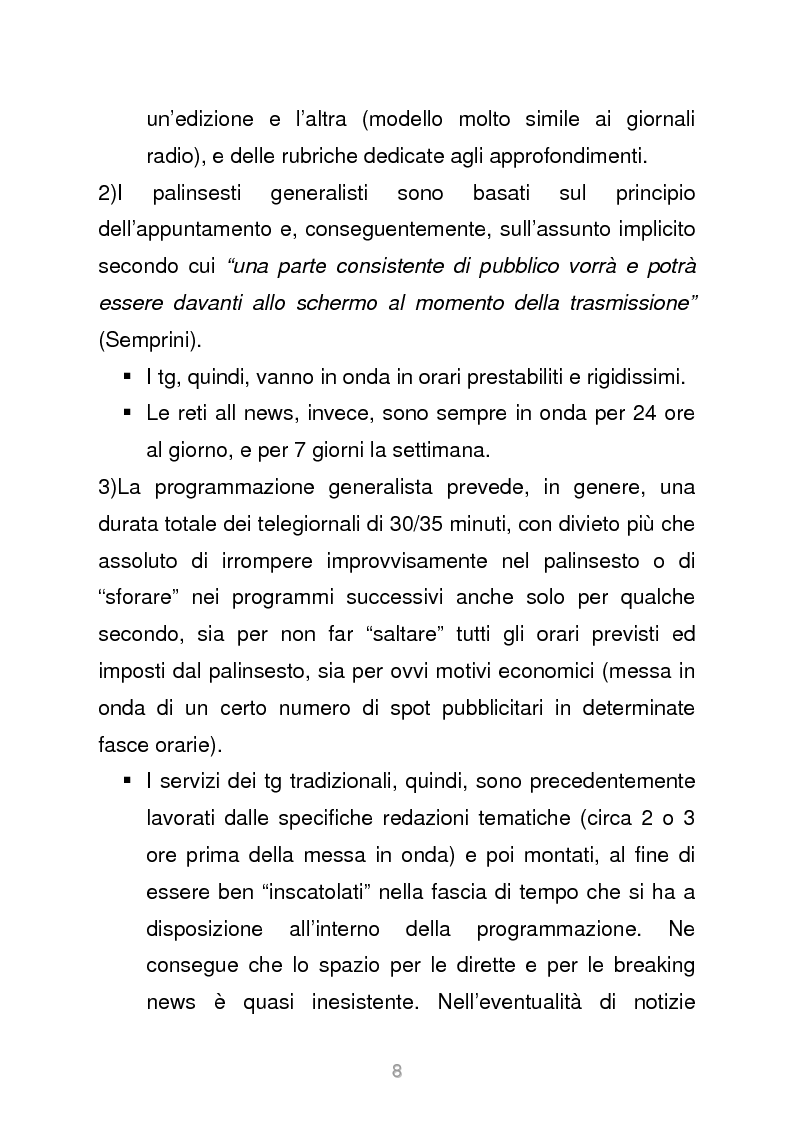 Anteprima della tesi: Le reti televisive all news - un nuovo modello per l'informazione italiana. Il caso Sky TG24, Pagina 5