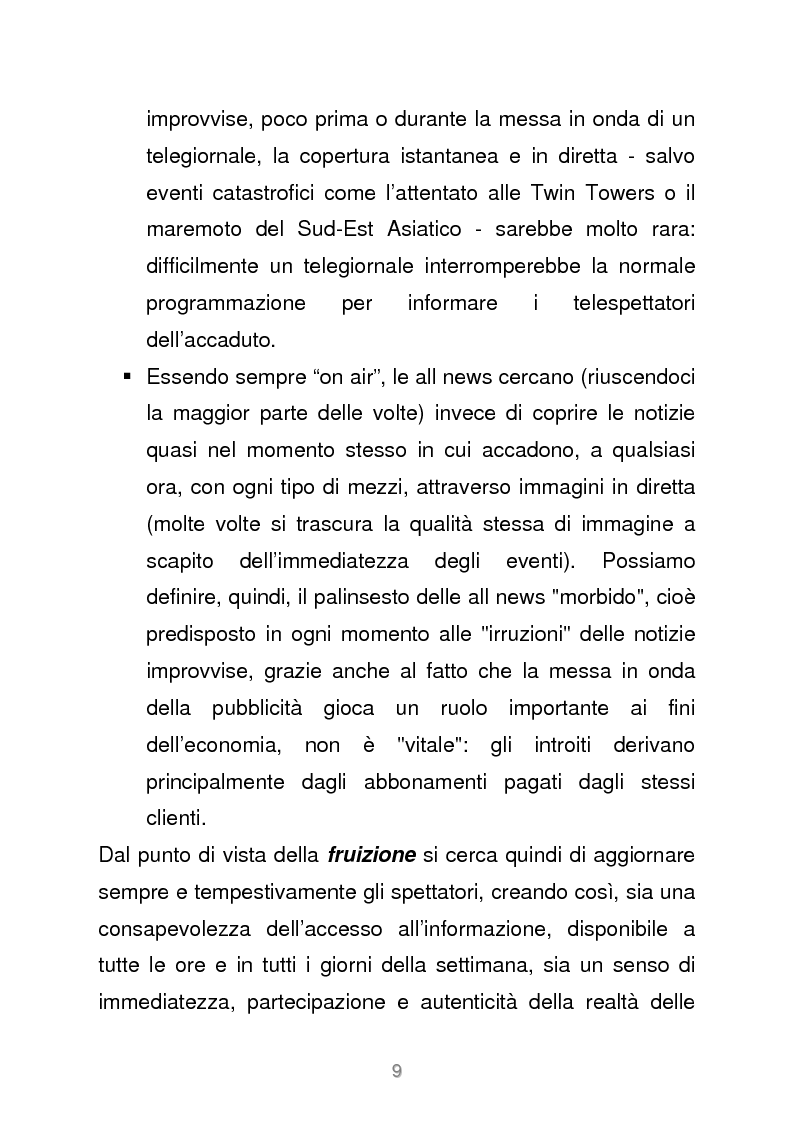 Anteprima della tesi: Le reti televisive all news - un nuovo modello per l'informazione italiana. Il caso Sky TG24, Pagina 6