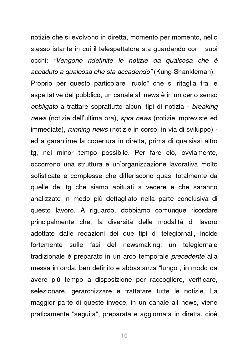 Anteprima della tesi: Le reti televisive all news - un nuovo modello per l'informazione italiana. Il caso Sky TG24, Pagina 7