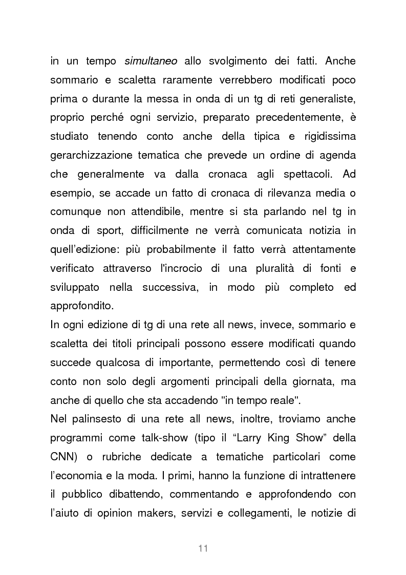 Anteprima della tesi: Le reti televisive all news - un nuovo modello per l'informazione italiana. Il caso Sky TG24, Pagina 8