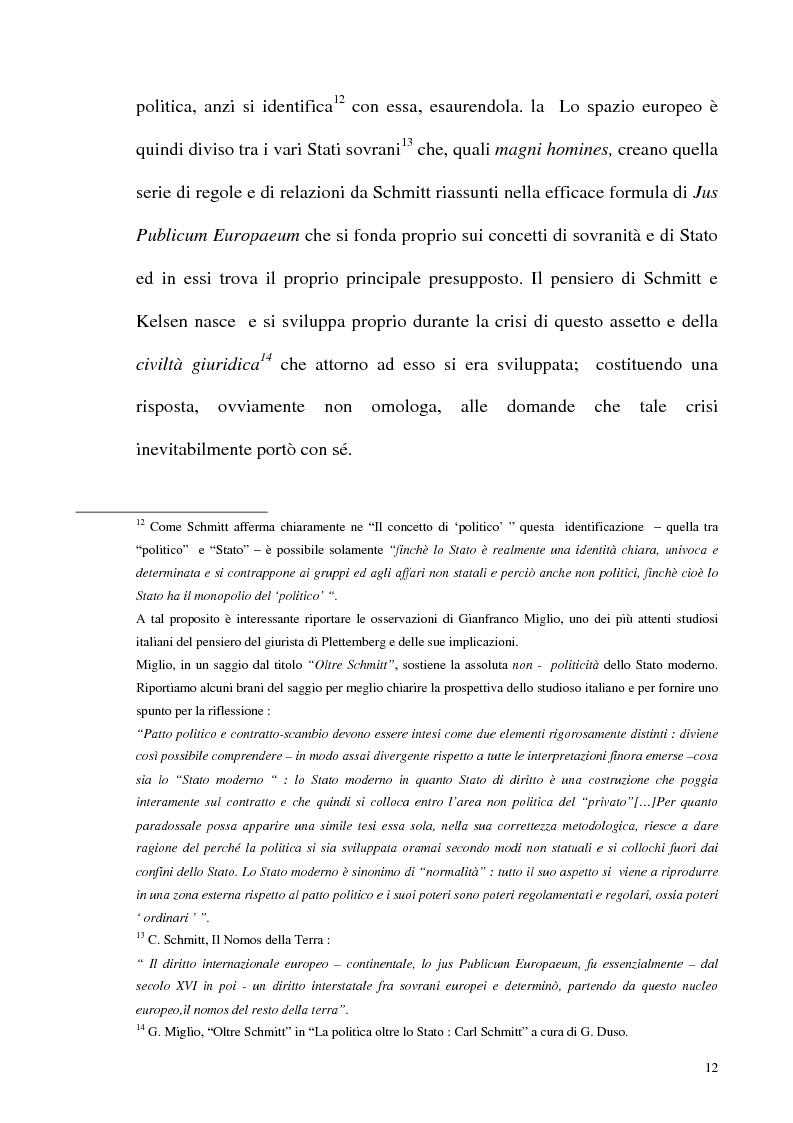 Anteprima della tesi: Schmitt e Kelsen: un problema della letteratura filosofico giuridica, Pagina 11