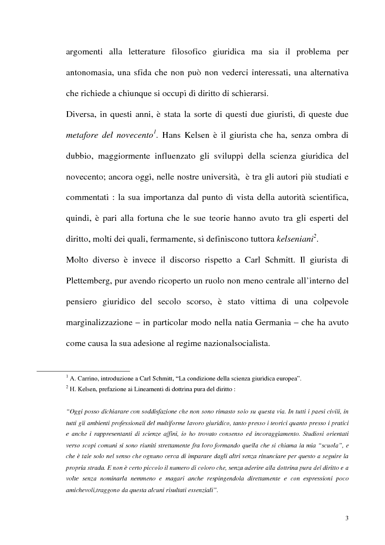 Anteprima della tesi: Schmitt e Kelsen: un problema della letteratura filosofico giuridica, Pagina 2