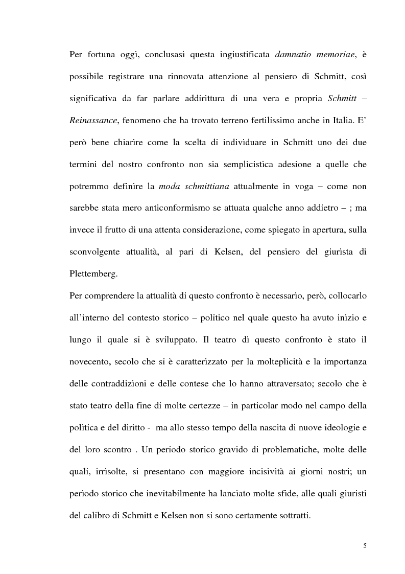 Anteprima della tesi: Schmitt e Kelsen: un problema della letteratura filosofico giuridica, Pagina 4