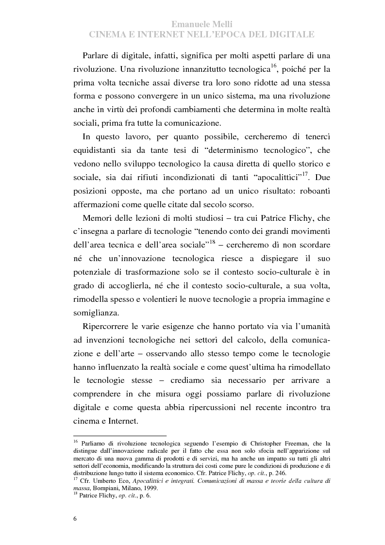 Anteprima della tesi: Cinema e Internet nell'epoca del digitale, Pagina 6