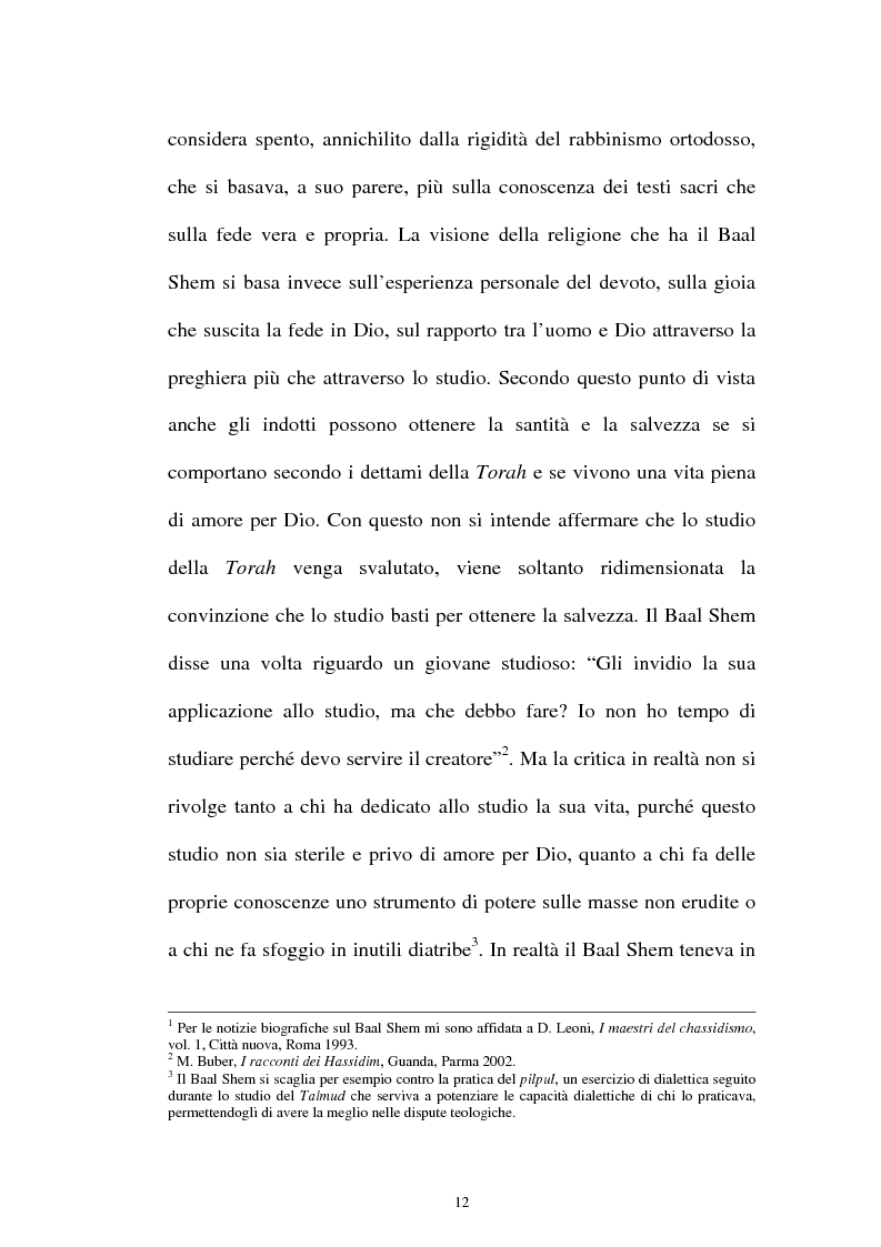 Anteprima della tesi: Prospettive sul chassidismo: le interpretazioni di Martin Buber e di Gershom Scholem, Pagina 10