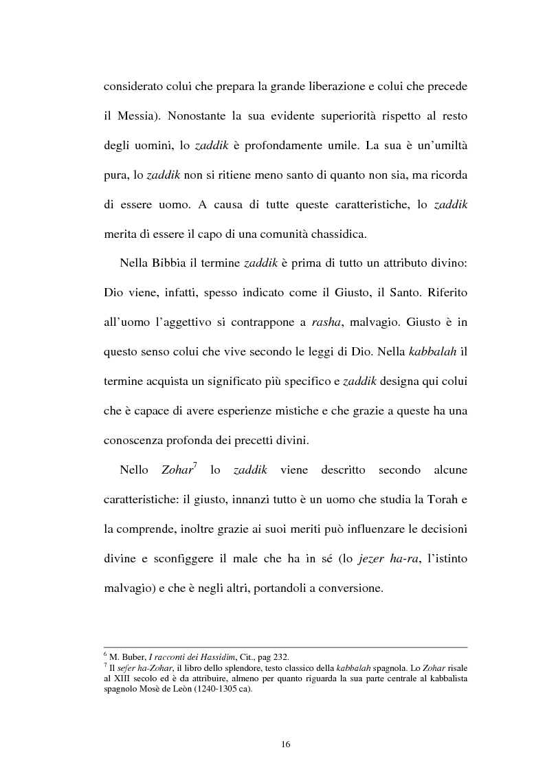 Anteprima della tesi: Prospettive sul chassidismo: le interpretazioni di Martin Buber e di Gershom Scholem, Pagina 14