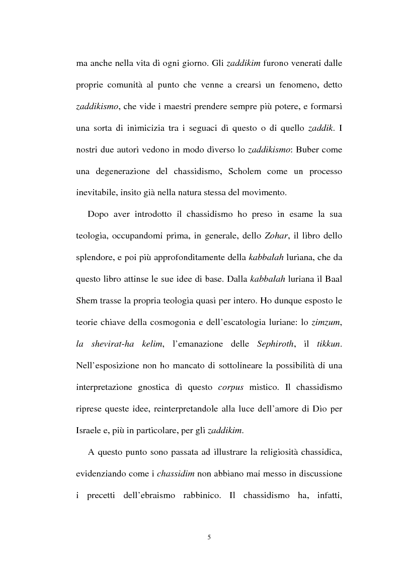 Anteprima della tesi: Prospettive sul chassidismo: le interpretazioni di Martin Buber e di Gershom Scholem, Pagina 3