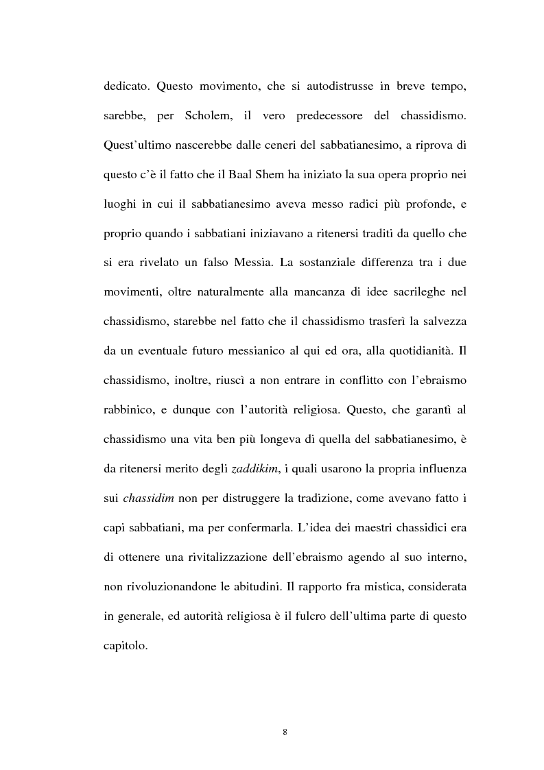 Anteprima della tesi: Prospettive sul chassidismo: le interpretazioni di Martin Buber e di Gershom Scholem, Pagina 6