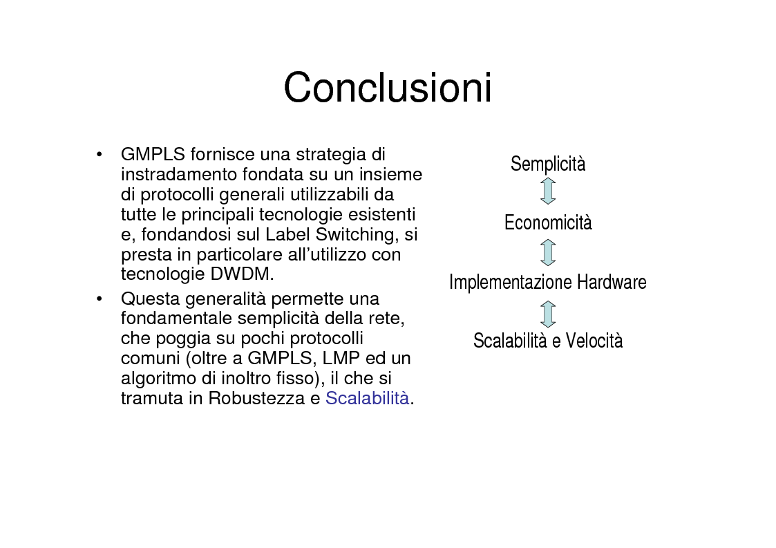 Anteprima della tesi: Utilizzo delle tecniche GMPLS per il trasporto di IP su DWDM, Pagina 10