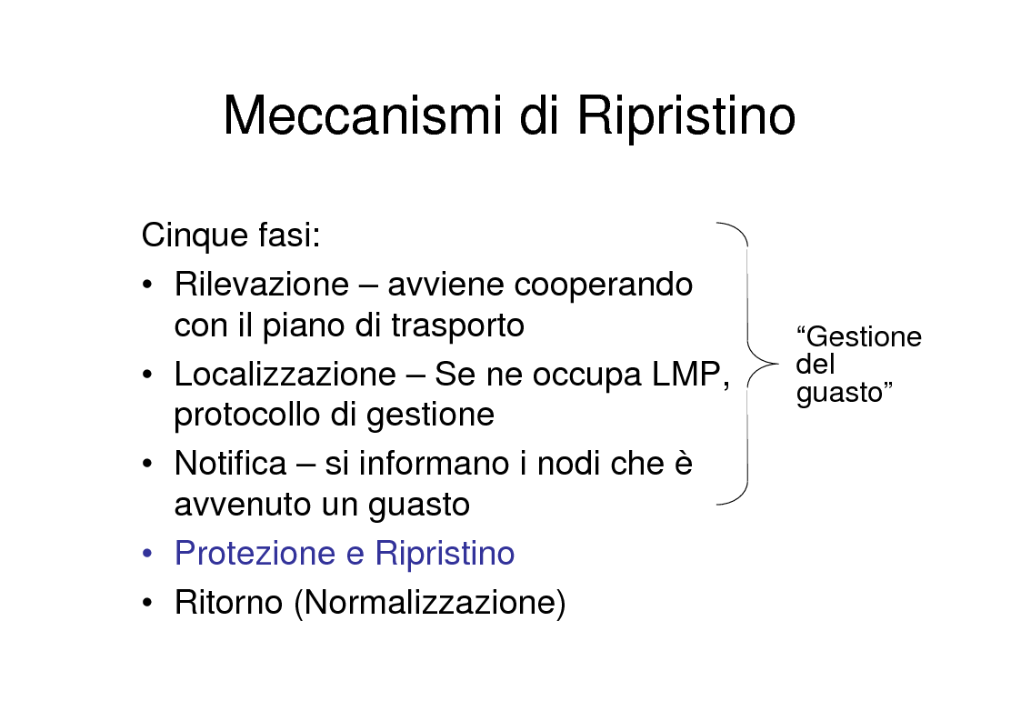Anteprima della tesi: Utilizzo delle tecniche GMPLS per il trasporto di IP su DWDM, Pagina 8