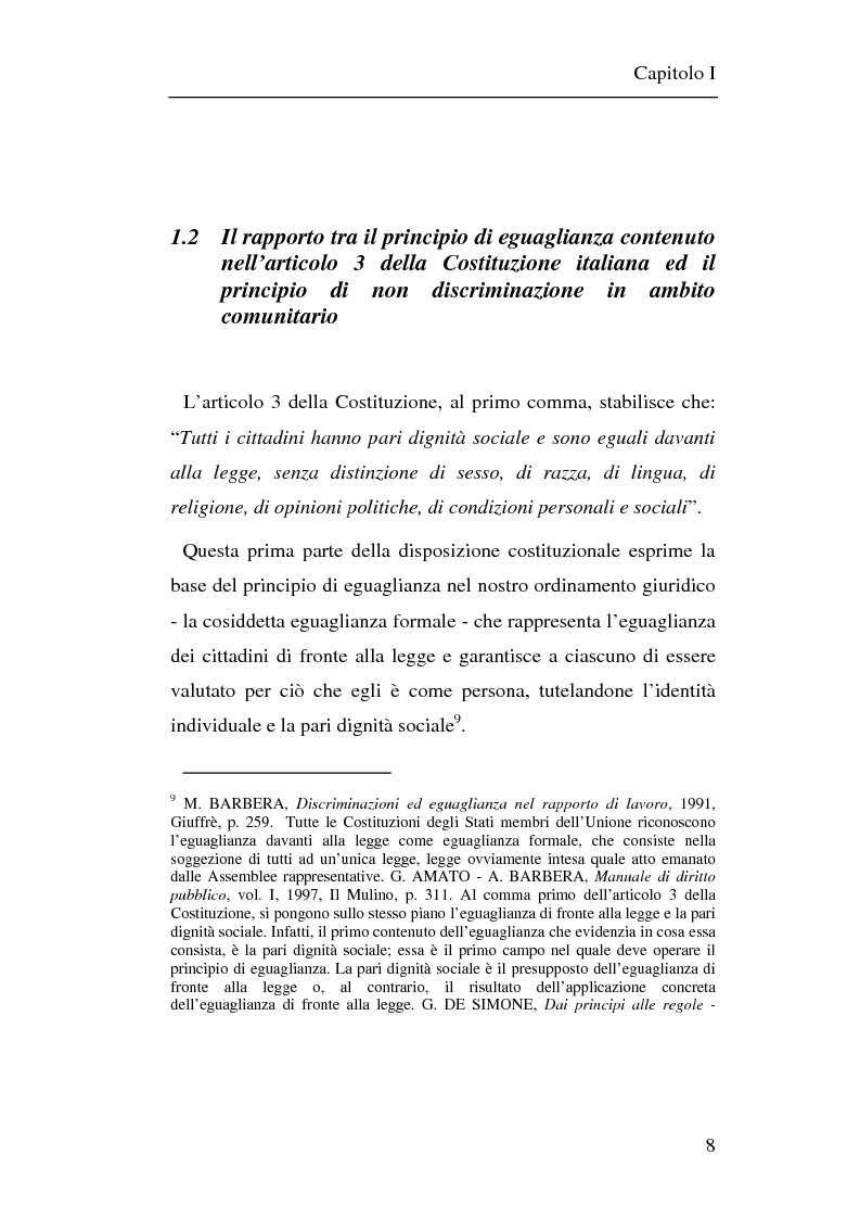 Anteprima della tesi: Il principio di non discriminazione nel diritto tributario secondo la giurisprudenza della Corte di giustizia C.E.E., Pagina 11
