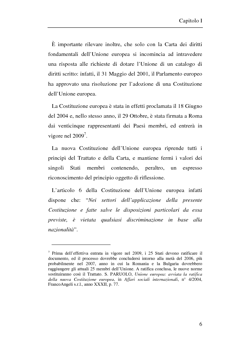 Anteprima della tesi: Il principio di non discriminazione nel diritto tributario secondo la giurisprudenza della Corte di giustizia C.E.E., Pagina 9