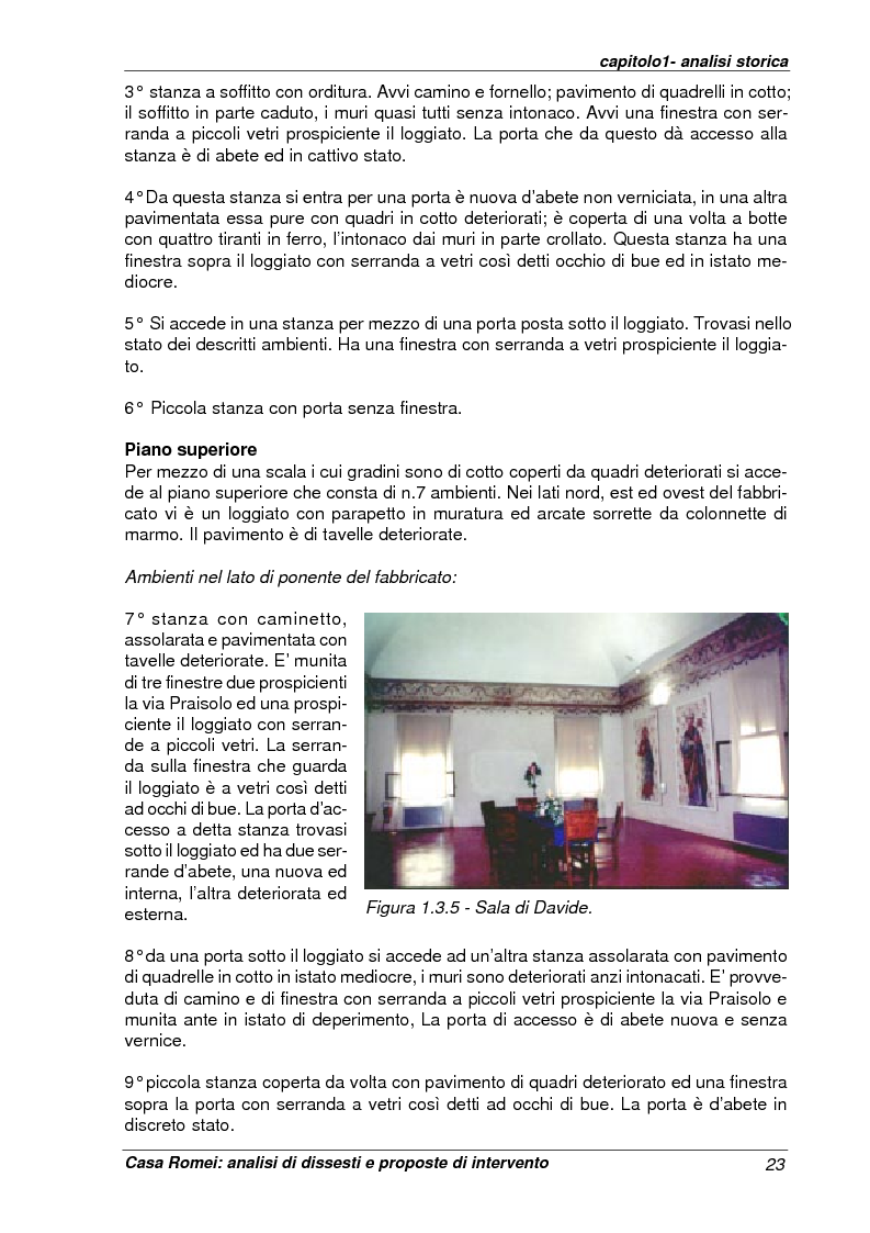 Anteprima della tesi: Casa Romei: analisi di dissesti e proposte di intervento, Pagina 12