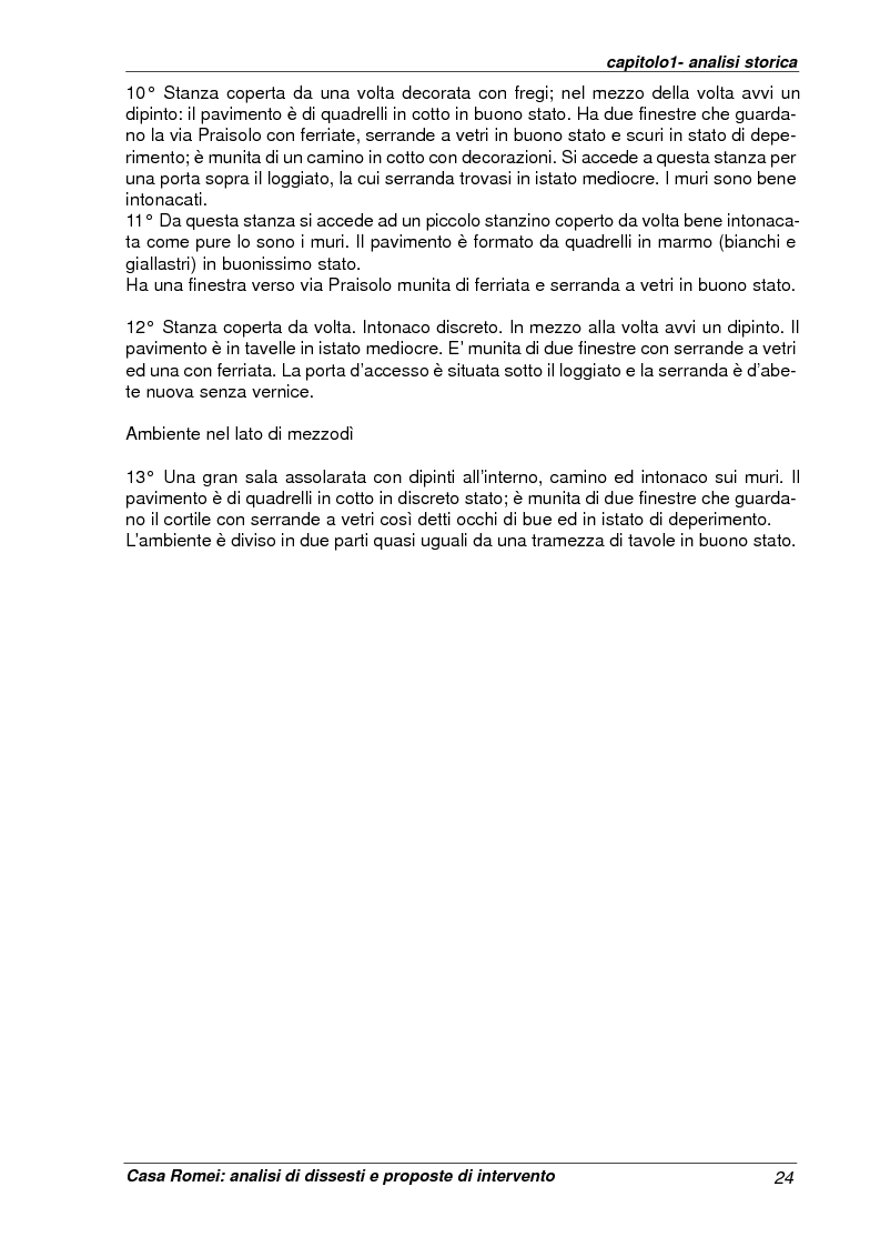 Anteprima della tesi: Casa Romei: analisi di dissesti e proposte di intervento, Pagina 13
