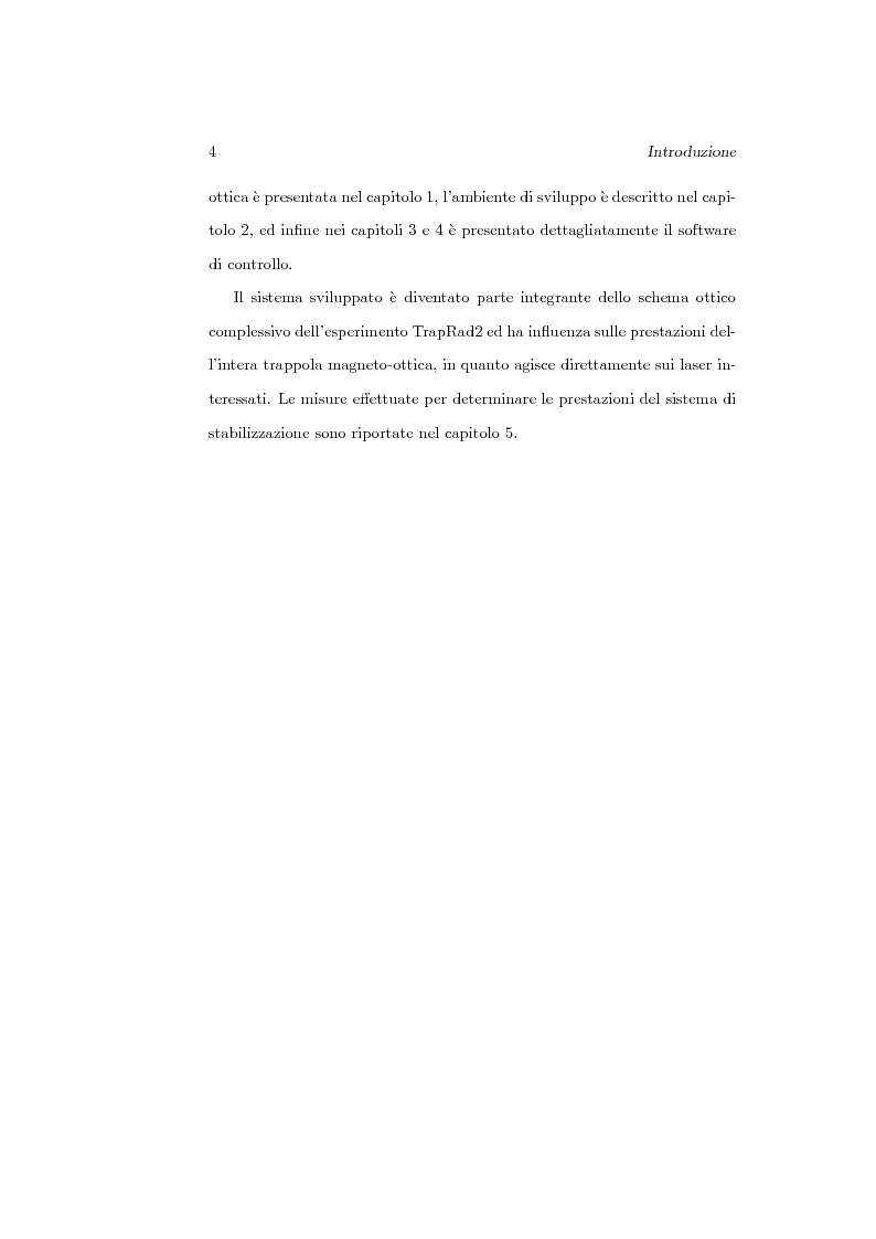 Anteprima della tesi: Sviluppo del software di acquisizione dati e controllo di un sistema di stabilizzazione in frequenza di laser in ambiente LabView, Pagina 2