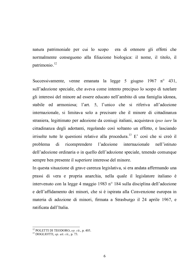 Anteprima della tesi: L'adozione internazionale, Pagina 6