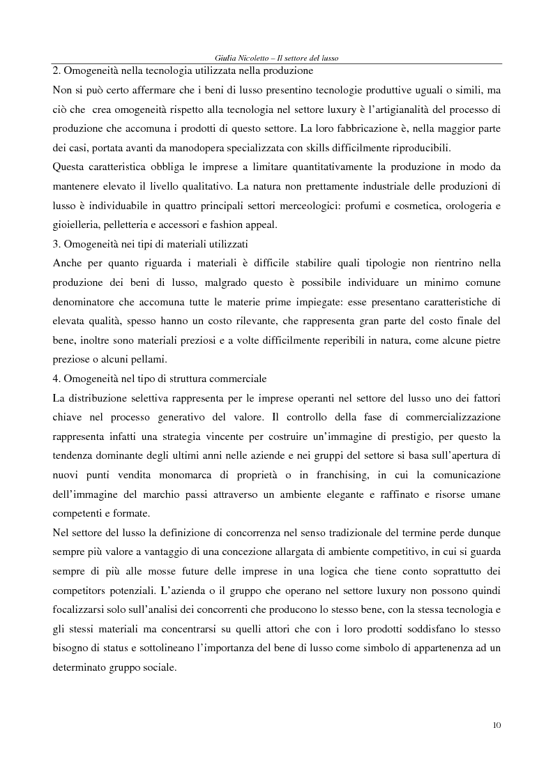 Anteprima della tesi: Crescere e creare valore nel settore del lusso: il caso Rossi Moda, Pagina 10