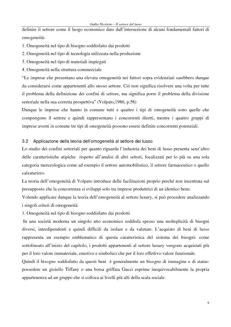 Anteprima della tesi: Crescere e creare valore nel settore del lusso: il caso Rossi Moda, Pagina 9