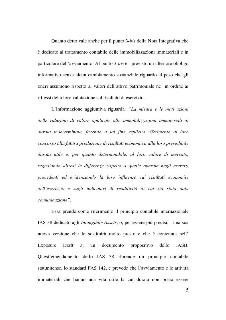 Anteprima della tesi: Il trattamento contabile dell'avviamento e delle immobilizzazioni immateriali, Pagina 3