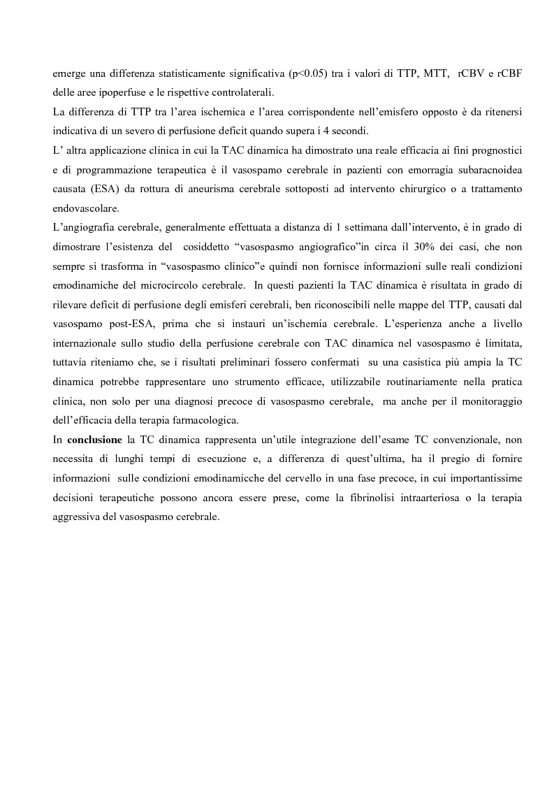 Anteprima della tesi: Studio della perfusione celebrale con TAC Dinamica: Aspetti tecnici ed applicazioni cliniche, Pagina 6