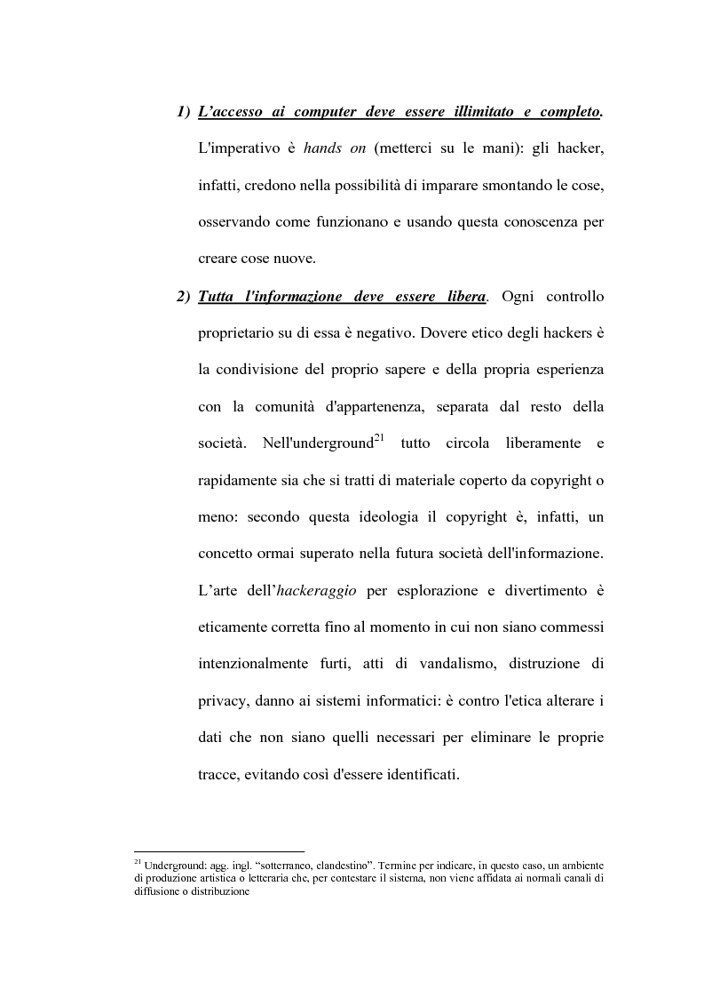 Anteprima della tesi: Le nuove forme di devianza nella società del benessere: il fenomeno dell'hacking, Pagina 12