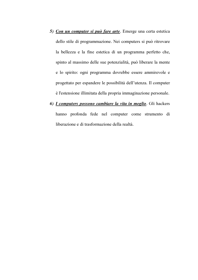 Anteprima della tesi: Le nuove forme di devianza nella società del benessere: il fenomeno dell'hacking, Pagina 14
