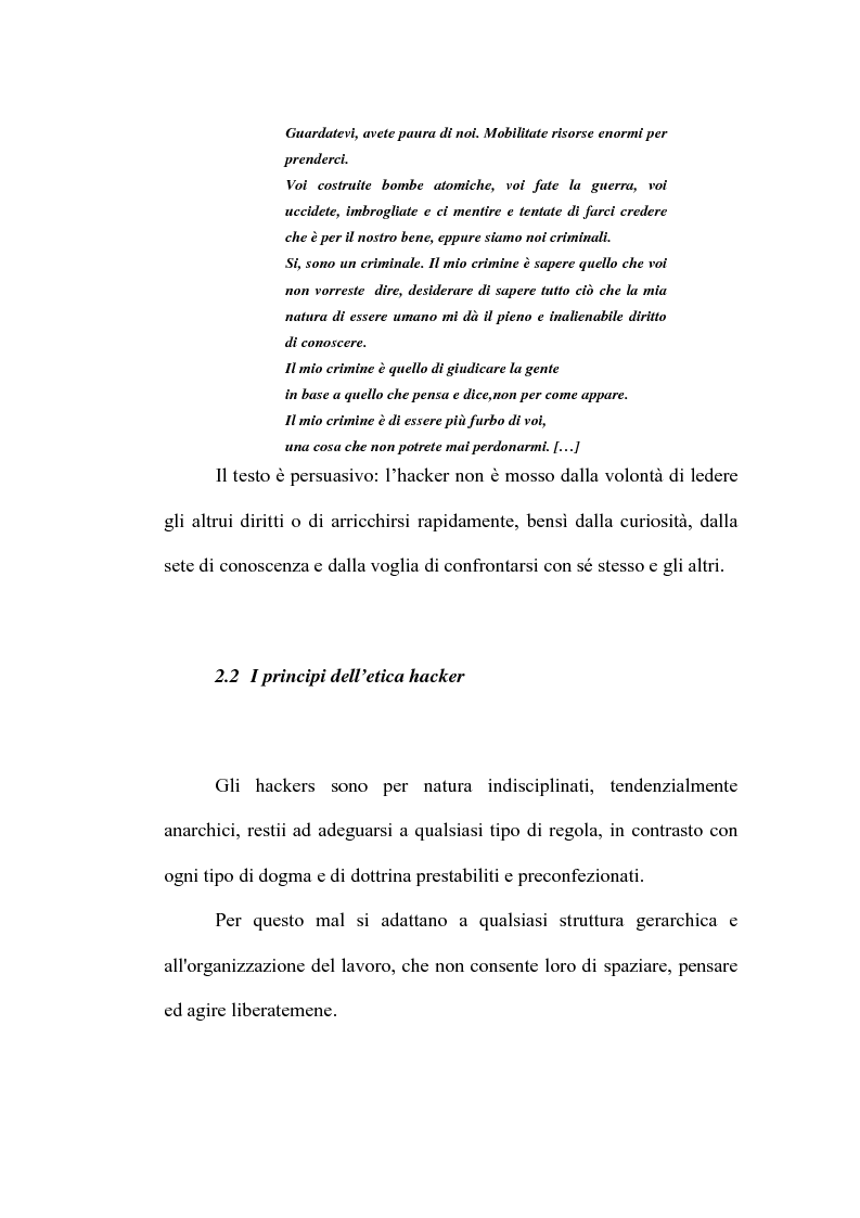 Anteprima della tesi: Le nuove forme di devianza nella società del benessere: il fenomeno dell'hacking, Pagina 8