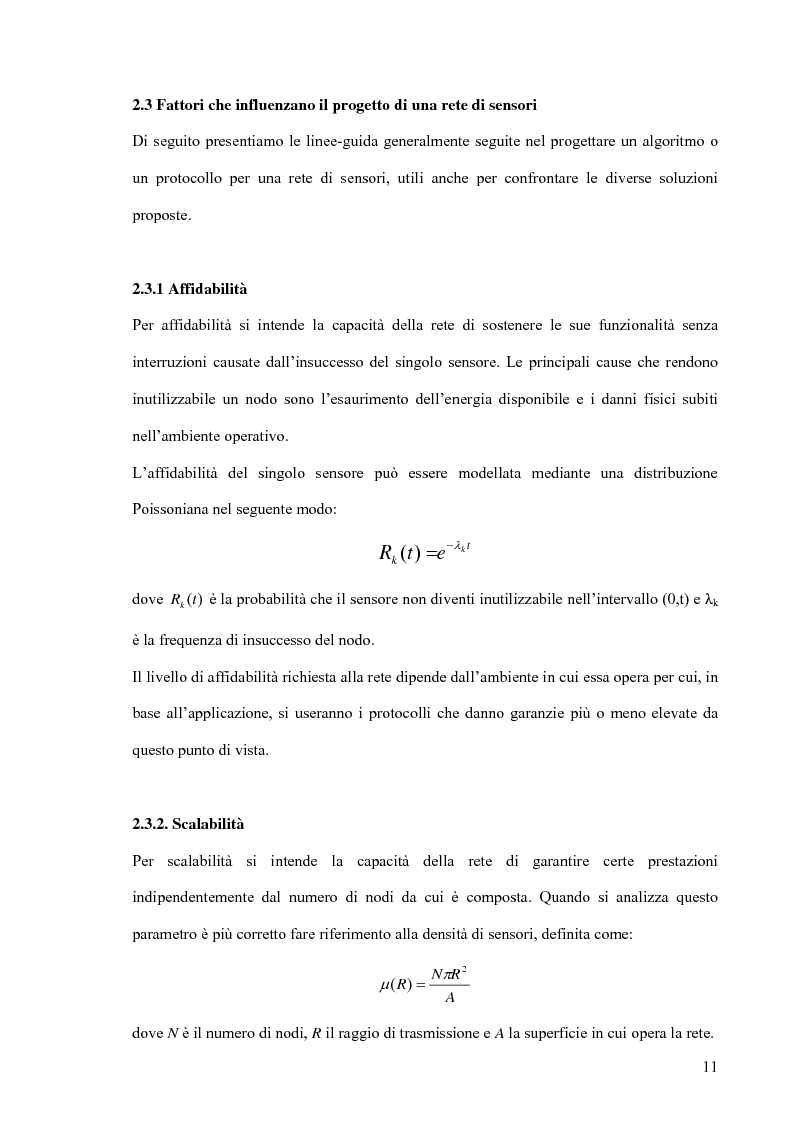 Anteprima della tesi: Un modello markoviano per lo studio dell'evoluzione in transitorio di una rete di sensori, Pagina 11