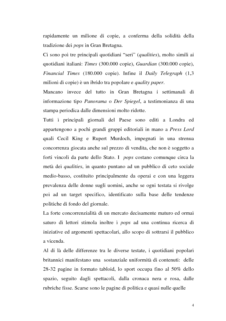 Anteprima della tesi: L'Occhio, un quotidiano "popular" all'italiana, Pagina 9