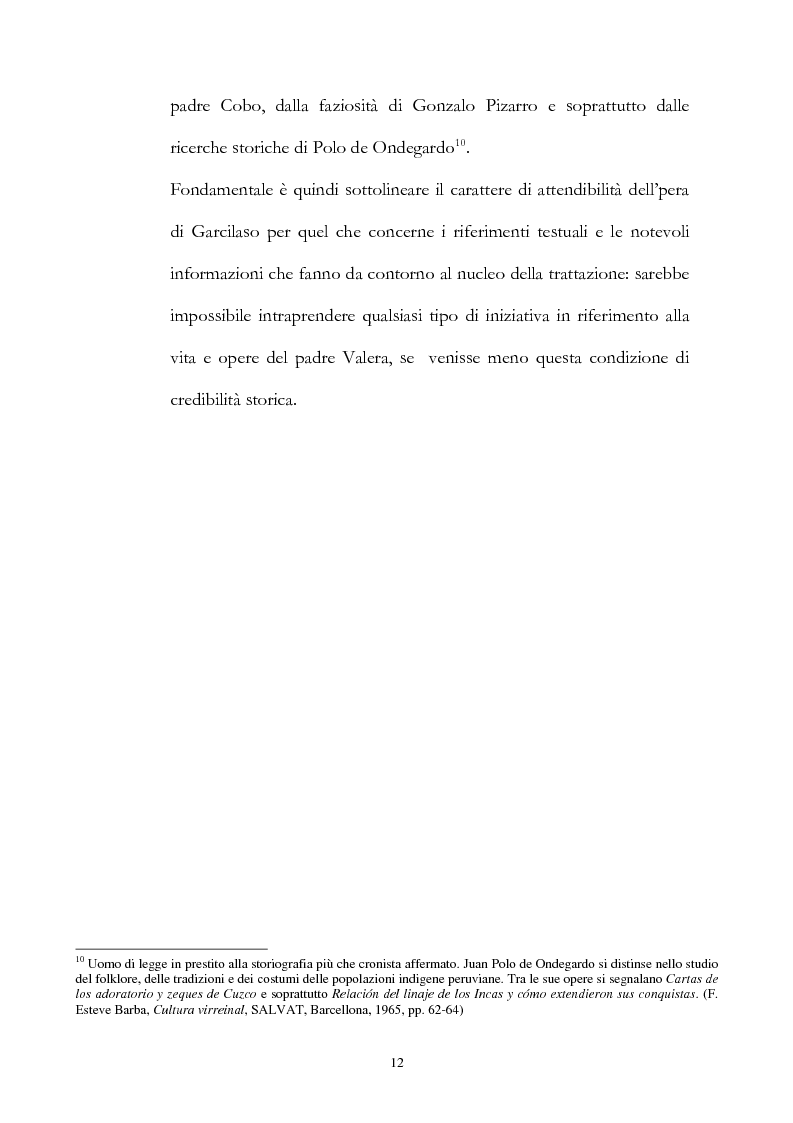 Anteprima della tesi: Nuove fonti storiche del Tahuantinsuyu: il gesuita Blas Valera, Pagina 12