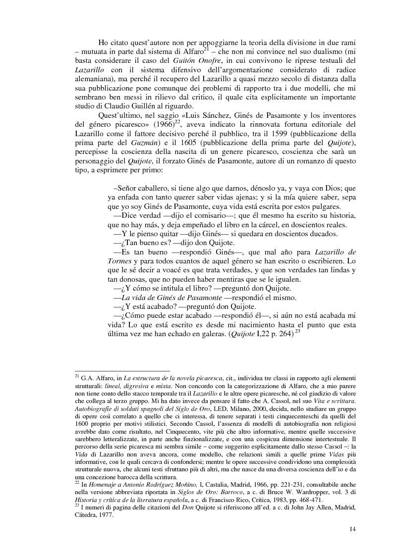Anteprima della tesi: La novela picaresca spagnola e la narrativa ispanoamericana, Pagina 11