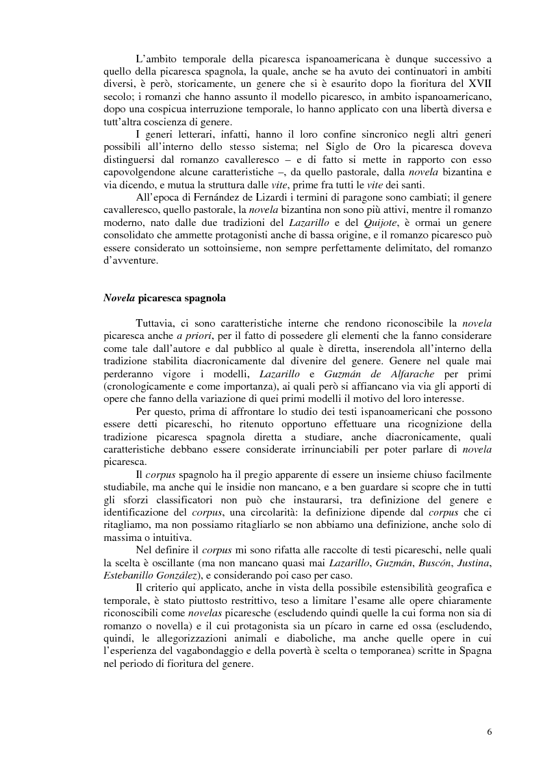 Anteprima della tesi: La novela picaresca spagnola e la narrativa ispanoamericana, Pagina 3