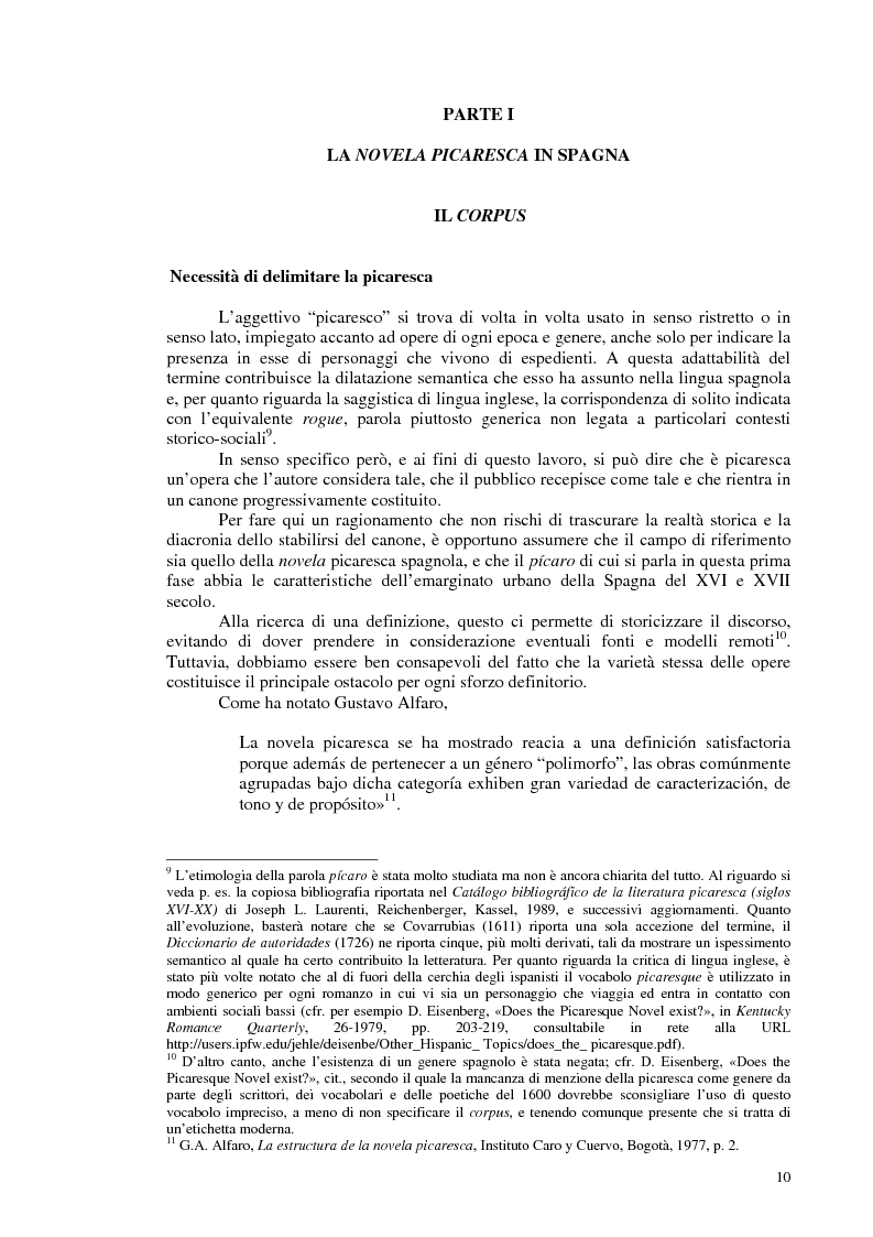 Anteprima della tesi: La novela picaresca spagnola e la narrativa ispanoamericana, Pagina 7