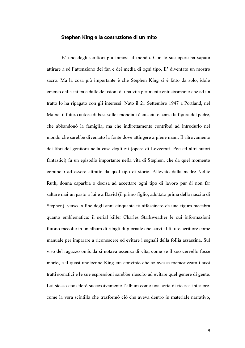 Anteprima della tesi: Stephen King e Clive Barker: due maestri dell'horror tra letteratura e cinema, Pagina 4