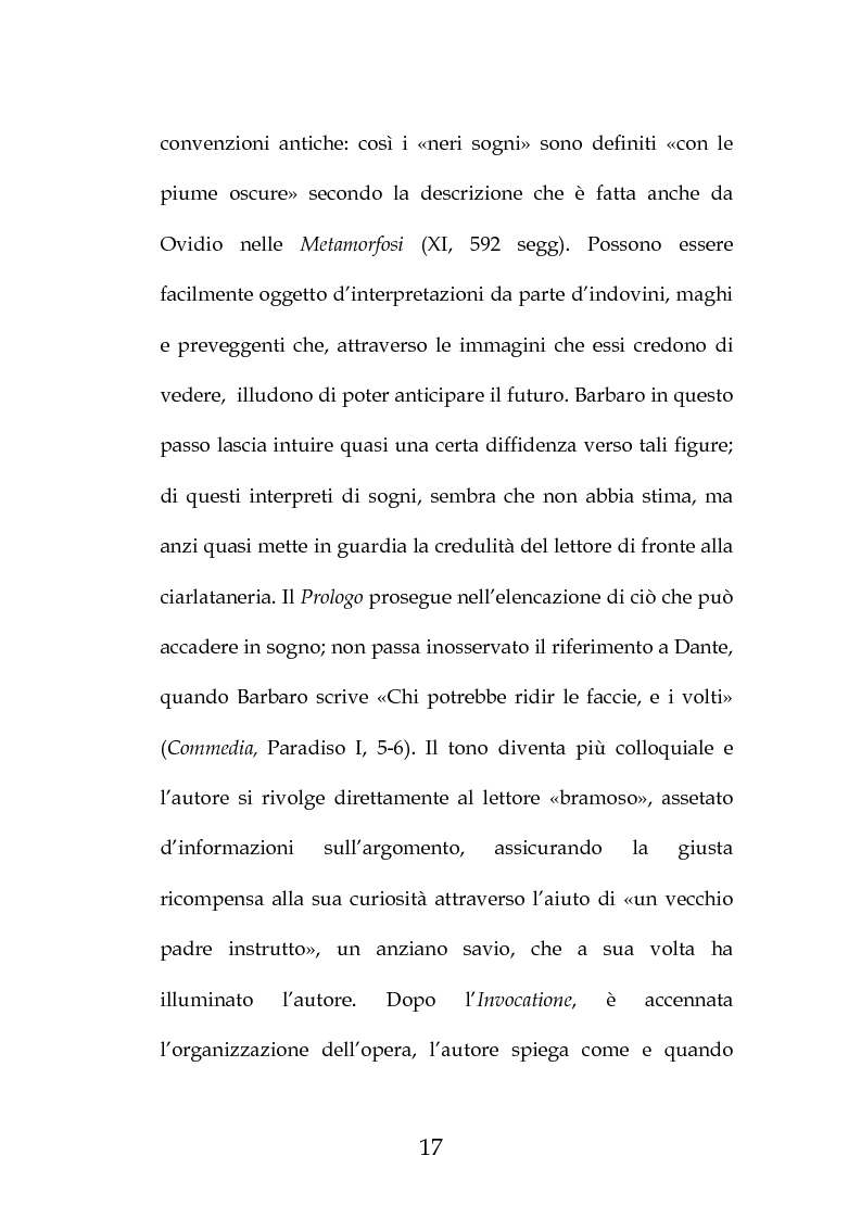 Anteprima della tesi: La "Predica de i sogni" di Daniele Barbaro. Edizione e commento, Pagina 14