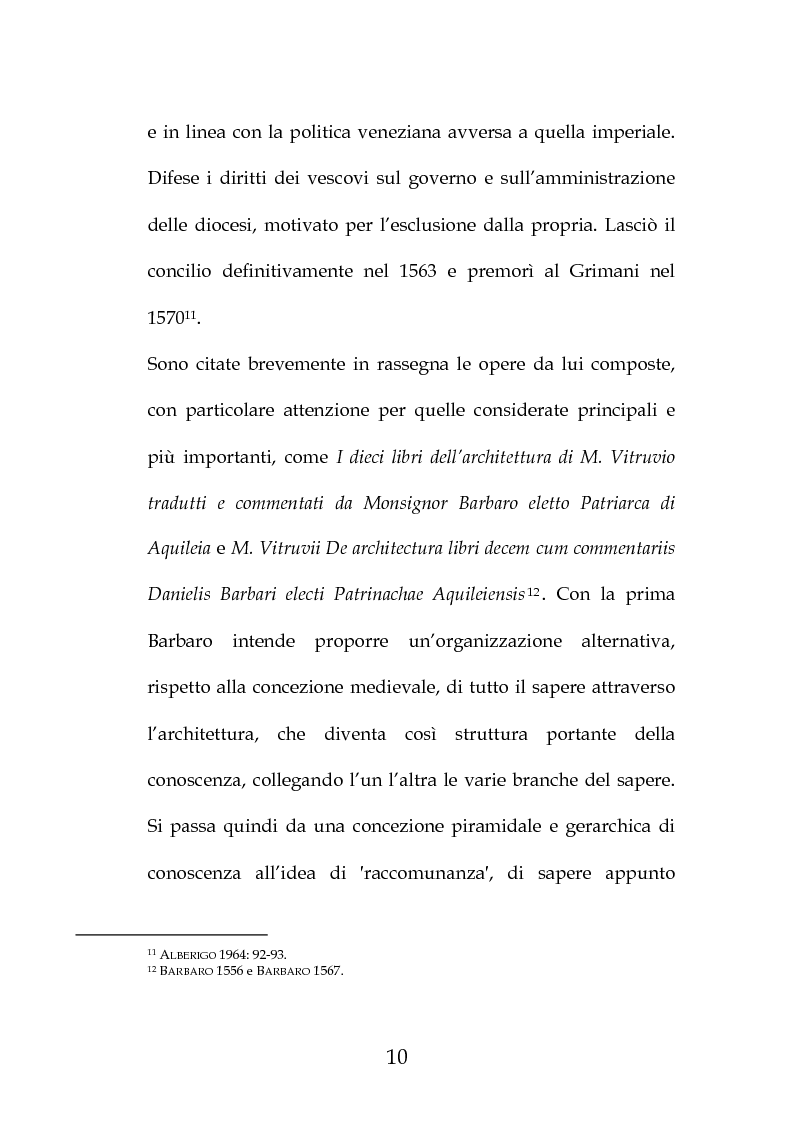 Anteprima della tesi: La "Predica de i sogni" di Daniele Barbaro. Edizione e commento, Pagina 7