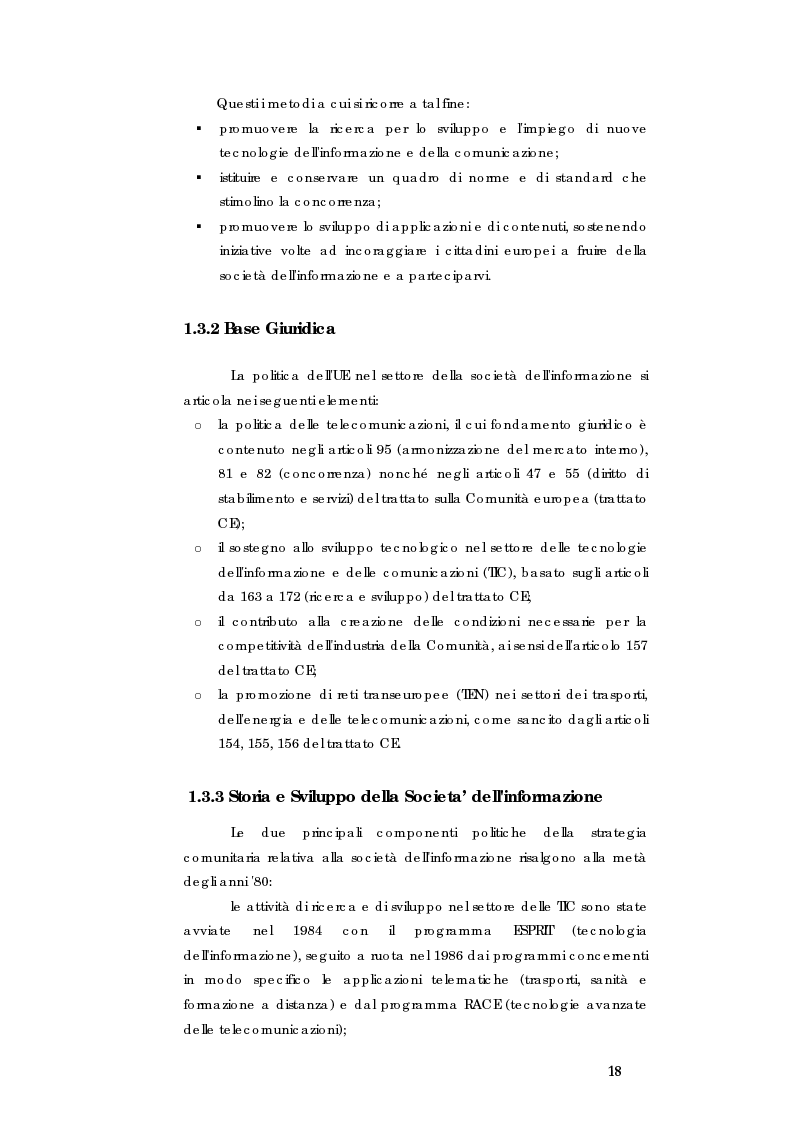 Anteprima della tesi: E-government e Società dell'informazione, Pagina 11