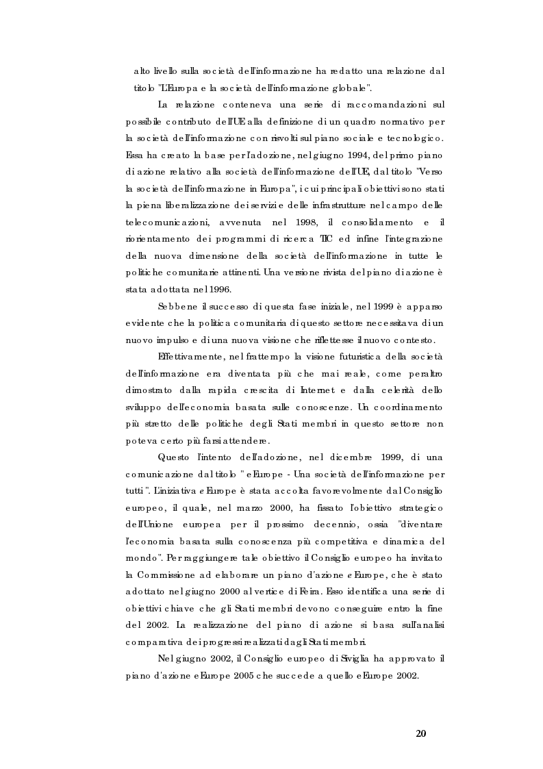 Anteprima della tesi: E-government e Società dell'informazione, Pagina 13