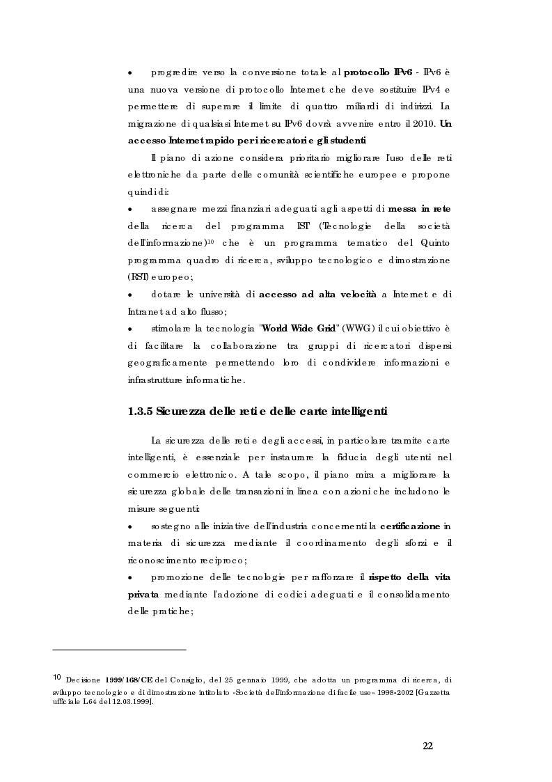 Anteprima della tesi: E-government e Società dell'informazione, Pagina 15