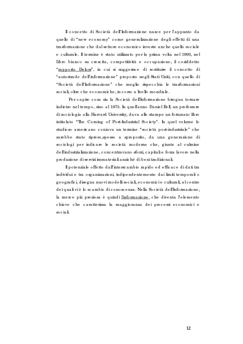 Anteprima della tesi: E-government e Società dell'informazione, Pagina 5