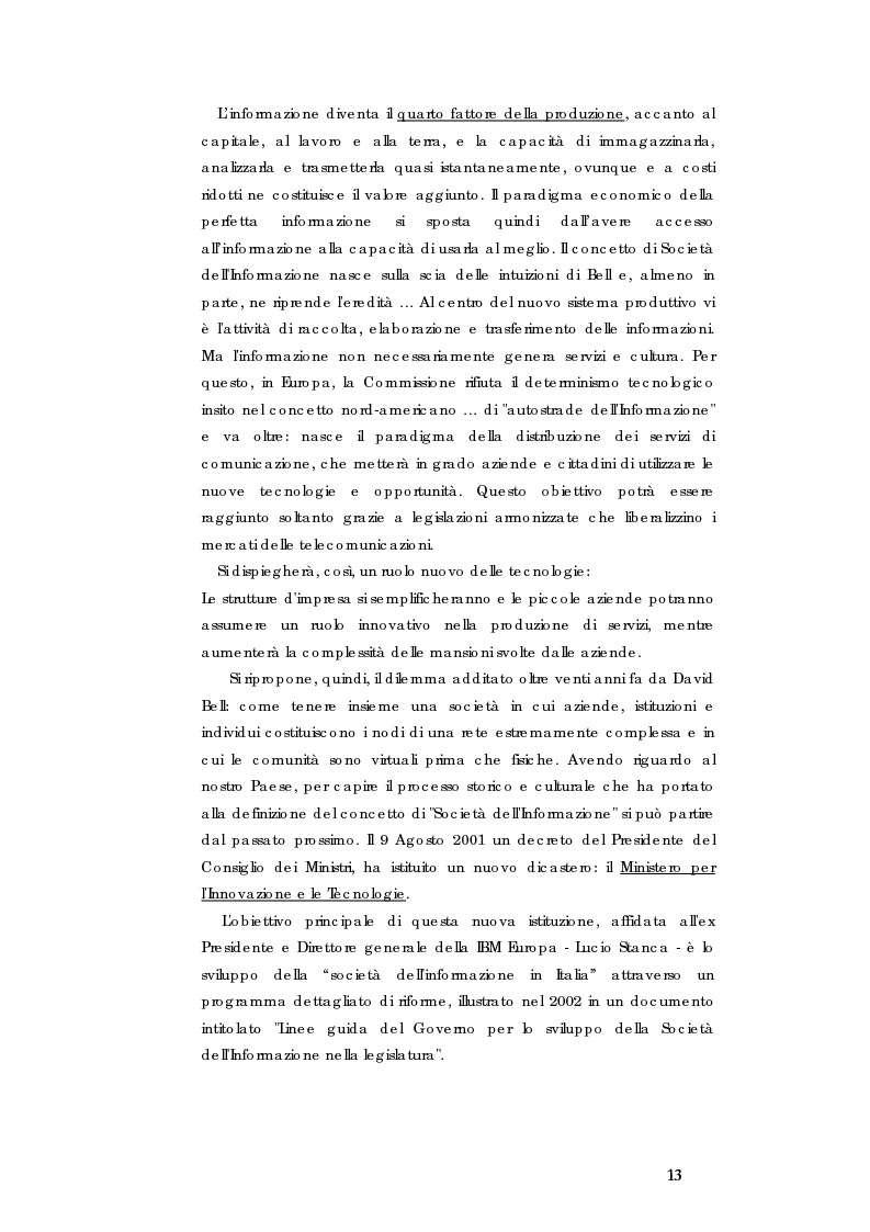 Anteprima della tesi: E-government e Società dell'informazione, Pagina 6