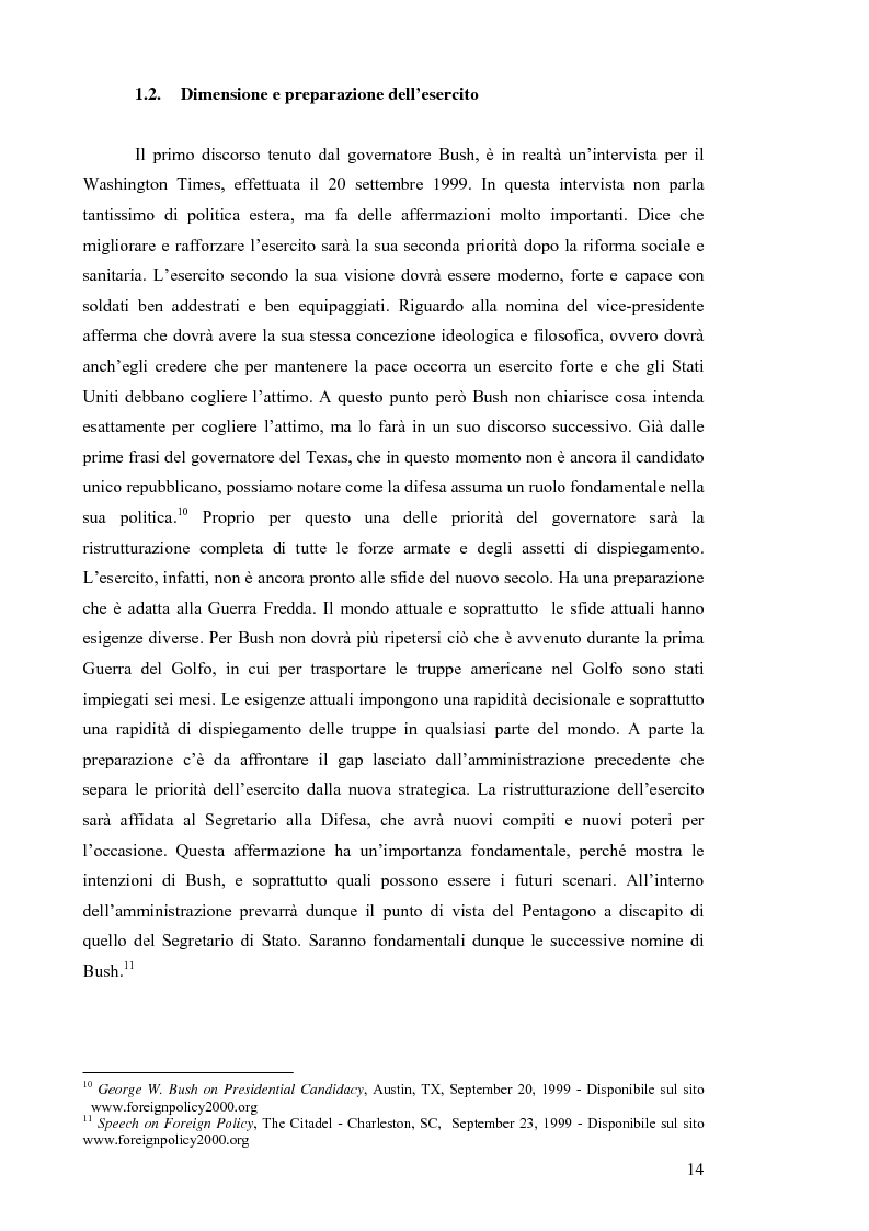 Anteprima della tesi: La Strategia di Sicurezza Nazionale di George Walker Bush, Pagina 10
